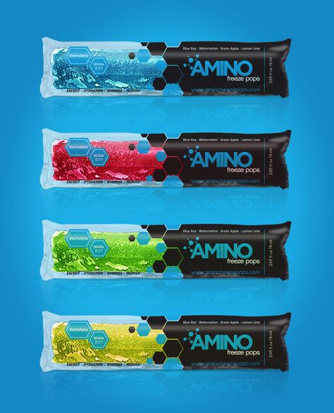 Popsicles Packaging, Candy Branding, Energy Drinks Packaging, Boozy Ice Pops, Boynton Beach Florida, Ice Pop Recipes, Energy Gel, Food Innovation, Freeze Pops