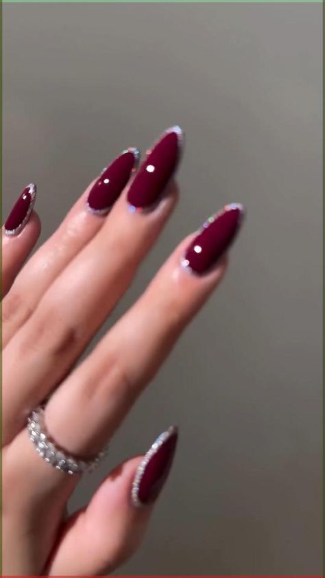 Cherry Mocha Nails, Mocha Nails, Red Wedding Nails, Cherry Mocha, Bridal Nail Art, Graduation Nails, Hello Nails, Fancy Nails Designs, Gel Nails Diy