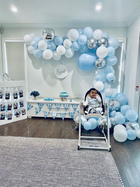 Sky Blue Birthday Theme, Themed First Birthday, Birthday Decoration, Birthday Decor, Vanity Mirror, Birthday Decorations, First Birthdays, First Birthday, My Baby