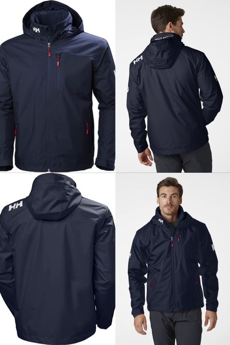 Helly-Hansen 33874 Men's Crew Hooded Midlayer Jacket Helly Hansen Jacket, Amazon Link, Helly Hansen, Jacket Outfits, Free Delivery, Shells, Mens Outfits