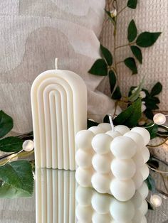 Cool Candles Aesthetic, Twisted Candles Aesthetic, Candles Aesthetic Bedroom, Cute Candles Aesthetic, Trendy Candles, Velas Aesthetic, Yarn Candle, Arch Candle, Candle Bubble