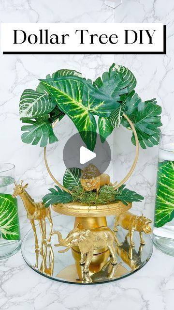 Safari Centerpieces, Safari Baby Shower Boy, Dollartree Diy, Jungle Thema, Deco Ballon, Lion King Baby Shower, Baby Shower Safari Theme, Wild Birthday Party, Dollar Store Diy Projects