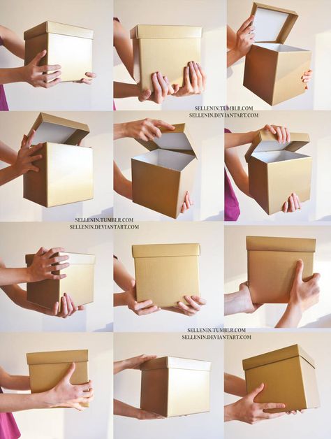 Box holding reference by https://www.deviantart.com/sellenin on @DeviantArt Holding Reference, Hand Drawing Reference, Hand Reference, Human Reference, Gesture Drawing, Poses Reference, Poses References, Box Hand, Hand Sketch