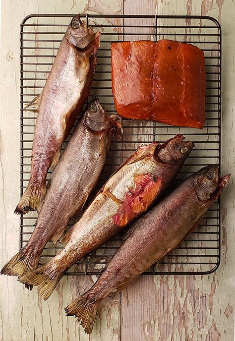 Smoked Trout or Kokanee Smoked Lake Trout Recipe, Whole Trout Recipes, Lake Trout Recipes, Smoked Trout Recipe, Smoked Fish Recipe, Barbecue Fish, Trout Recipe, Trout Recipes, Smoked Salmon Recipes