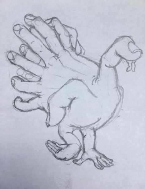 33 Pics that are going to make you really uncomfortable. - Gallery Hand Turkey, Turkey Drawing, Drawing Hands, Drawing Faces, Cat Air, Cool Art Drawings, Sketchbook Art Inspiration, Art Inspiration Drawing, Funky Art