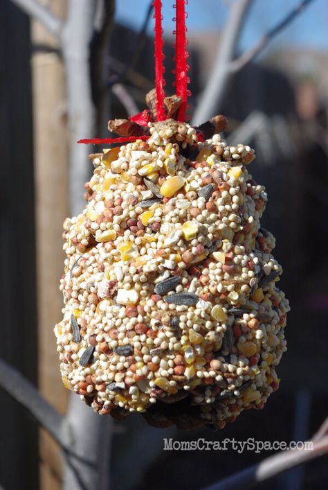 Did you know that February is National Bird Feeding Month? Honestly, I didn’t either, but it ties in perfectly with this super easy craft, don’t you think? I filled the bottom of a shallow pan with some birdseed. I love foil roasting pans for jobs like these (I use them for everything from marble painting … Grace Harper, Pine Cone Bird Feeder, Bird Feeder Craft, Pinecone Crafts, Ideas Navideñas, Fun Fall Crafts, Diy Pinecone, Cones Crafts, Weekend Activities