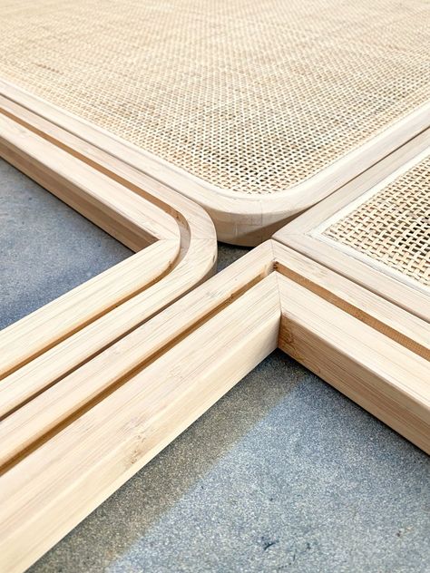 Rattan Cane Webbing Installation | House of Bamboo Rattan Wall Panelling, How To Install Cane Webbing, Rattan Screen, Casa Miami, Round Gazebo, Cane Webbing, Rattan Wall, Bamboo Panels, Rattan Cane