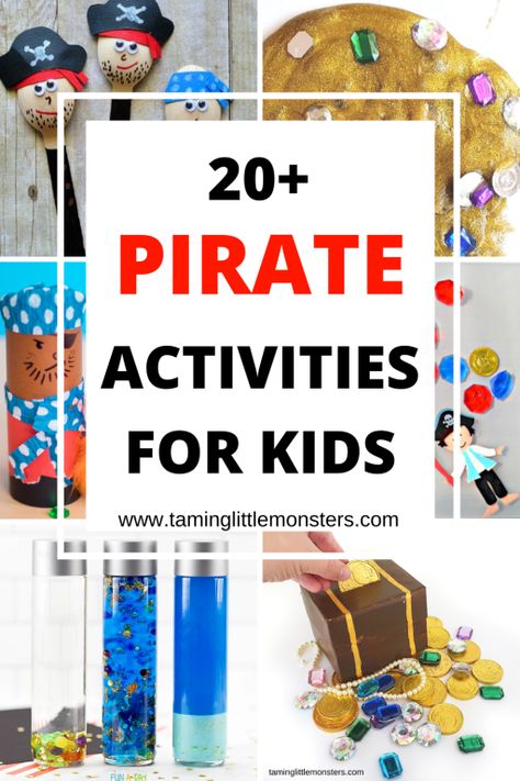 Pirate Theme Kindergarten Activities, Pirate Ideas For Preschool, Pirate Theme Kindergarten, Pirates And Princesses Preschool, Pirate Day Preschool, Pirate Prek Activities, Pirates Past Noon Activities, Pirate Activity For Kids, Pirate And Mermaid Activities For Kids