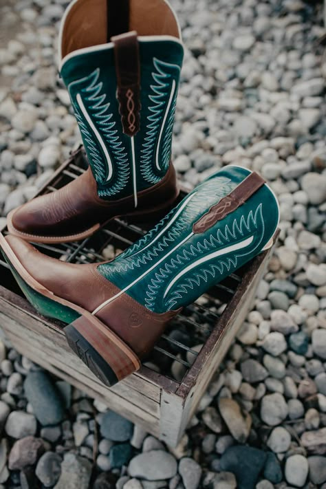 Futurity Limited Western Boot with R Toe {Umber Rust/Turquoise Nights} – Cold Cactus Inc. Western Winter Boots, Cow Boy Boots, Cow Girl Boots, Cowgirl Boots Wedding, Cowgirl Boots Square Toed, Cute Cowgirl Boots, Rodeo Boots, Cowgirl Accessories, Womens Cowgirl Boots