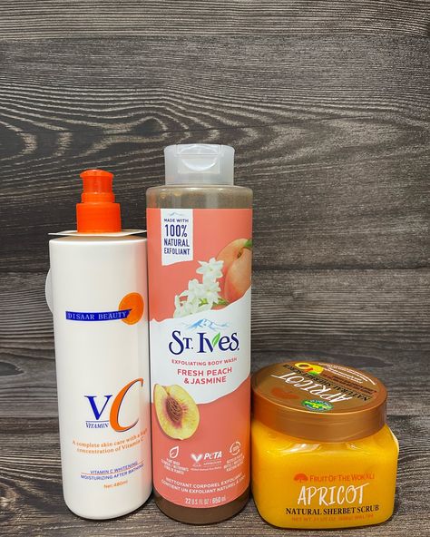 Glow and brighten up combo . . Disaar Vc Lotion 9,000 St Ives peach lotion 12,000 Fruit of Wokali apricot scrub 7,000 To order . . ———————————— Whatsapp (click the link on bio) or 08034594452 ___________________ Store walk in . . 📍 119, nta mgbuoba road by location junction flyover, beside rccg Passover parish, port harcourt rivers state . Map: RARE BEAUTY STORE . . . . Peach Lotion, Apricot Scrub, Exfoliating Body Wash, Combo Skin, Natural Exfoliant, Port Harcourt, Skincare Video, Rare Beauty, St Ives