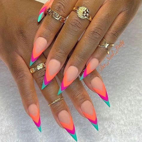 Stilleto Nails Designs, Dope Nail Designs, Neon Nails, Luxury Nails, Coffin Nails Designs, Pretty Acrylic Nails, Fancy Nails, Best Acrylic Nails, Long Acrylic Nails