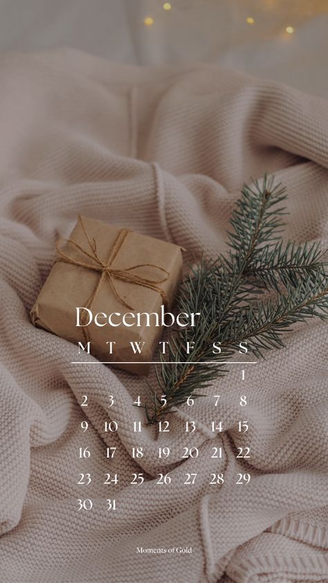 December 2024 Calendar Wallpaper, Phone Wallpaper, Winter Vibes, Christmas Aesthetics, Cozy Weather, knits, knitted blanket, kraft paper gift wrapping, present, Winter Photoshoot, Background, Monthly Wallpaper Design December Asthetic Wallpers, Vintage December Calendar, 1 December Wallpaper, Wallpaper Backgrounds December, December Vibes Wallpaper, Hello December Wallpaper Aesthetic, Aesthetic Winter Lockscreen, December Month Aesthetic, December Iphone Wallpaper Aesthetic