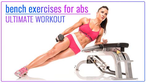 Bench Ab Workout, Ab Workout For Women, Abs Program, Ab Workout Plan, Bench Workout, Ab Workout Challenge, Six Pack Abs Workout, Ab Workout Men, Abs Workout Video