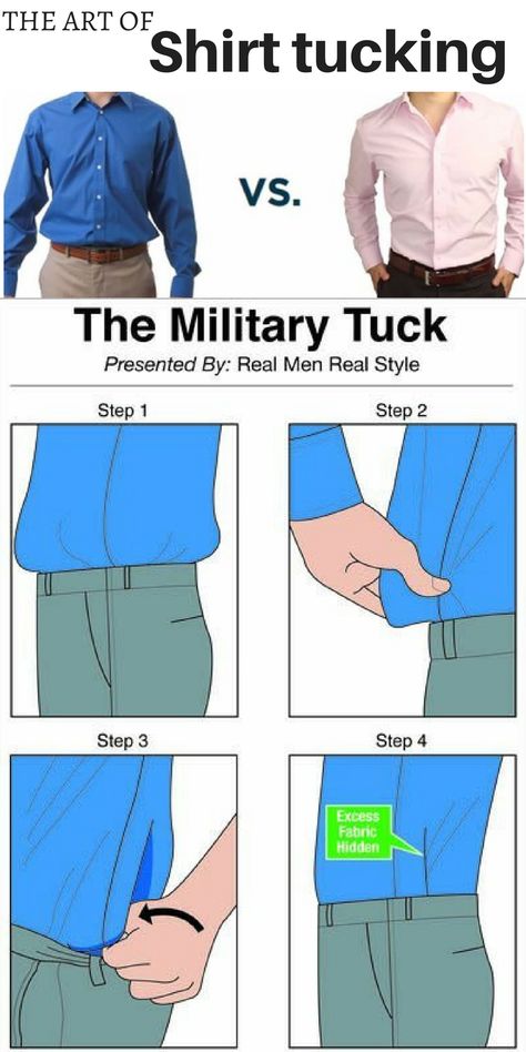 Men's Style tip (works for women too): there is a right way to tuck in your shirt so that it looks neat and crisp and stays all day. Checkout this step by step tutorial. | men's fashion | Simpul Dasi, Real Men Real Style, Shirt And Tie, Shirt Tucked In, Mens Style Guide, كريستيانو رونالدو, Men Style Tips, Mens Fashion Suits, Men Fashion Casual Outfits