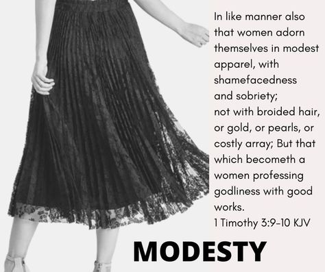 Modesty matters. ❤️💜💙 Kings Daughter, Modesty Matters, Christian Modesty, Modest Outfits, Bible Study, Ballet Skirt, Bible, Boutique, 10 Things