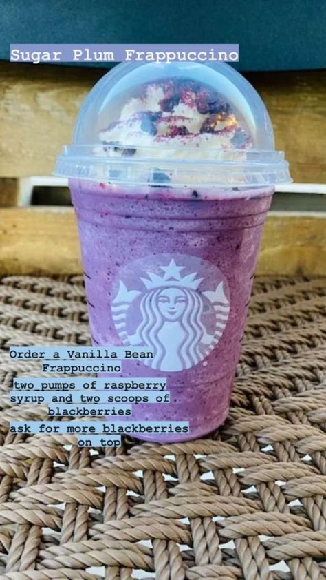 Lavender Haze Starbucks Drink, Purple Starbucks Drink, Starbucks Secret Menu Frappucinos, Starbucks Drinks Recipes To Order, Starbucks Secret Menu Drinks Frappuccino, Starbucks Purple Drink, Starbucks Smoothie, Butterbeer Frappuccino, Starbies Drinks