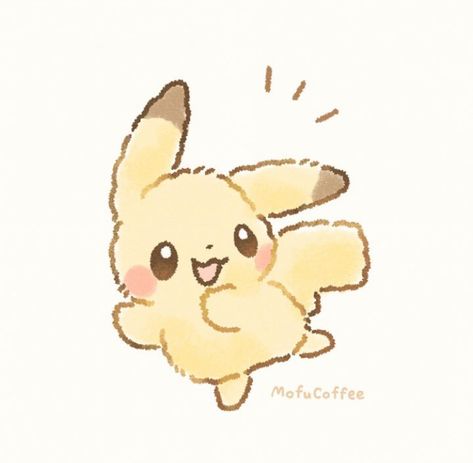 Kartu Pokemon, Pikachu Drawing, Solgaleo Pokemon, Cute Easy Doodles, Cute Pikachu, Hxh Characters, Cute Kawaii Animals, Kawaii Illustration, Cute Animal Drawings Kawaii