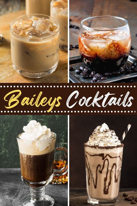 These Baileys cocktails are creamy, smooth, and decadent! Enjoy martinis, white Russians, red velvet shots, and more! Baileys Drinks Cocktails, Baileys Martini, Baileys Recipes Drinks, Irish Cream Drinks, Pumpkin Spice Cocktail, Baileys Irish Cream Recipes, Baileys Drinks, Baileys Cocktails, Irish Cream Recipe