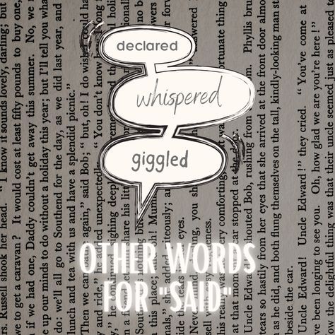 550+ Alternative Words for "Said" Words For Said, Alternative Words, What To Use, Writing Help, A Word, English Grammar, Grammar, How To Use, Mindfulness