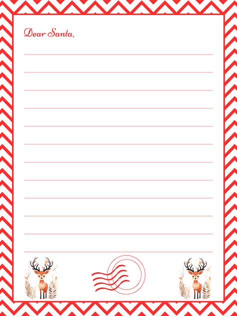 Dear Santa Letter Printable Free, Dear Santa Letter, Christmas Wreath Craft, Santa Template, Santa Letter Template, Santa Letter Printable, Letter To Santa, Letter Template, Santa Letter