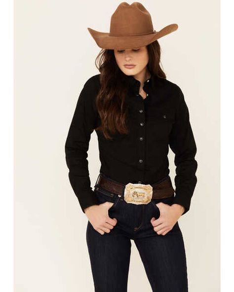 Cowgirl Style Outfits, Riding Shirts, Wilde Westen, Boot Barn, Western Wear Outfits, Looks Country, Estilo Country, Rodeo Outfits, Western Tops