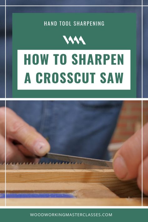 How do you sharpen a crosscut saw? When would you do it, and why? Paul explains the reasoning behind them and goes through the full process of sharpening a crosscut saw. With a little practice, you will be able to sharpen crosscut saws with confidence. Tool Restoration, Crosscut Saw, Saw Sharpening, Wood Workshop, Wood Tools, Hand Tool, Tool Hacks, Saws, Frugal Living