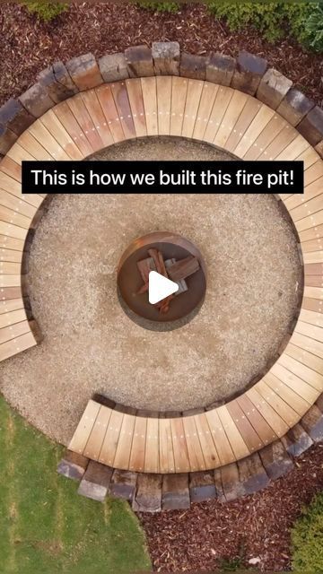 InStyle Gardens on Instagram: "I’m working on a design at the moment with a smaller version of this fire pit. Easily my favourite we’ve built to date 🔥  #landscaping #landscapedesign #landscapeconstruction #plants #horticulture #landscapearchitecture #landscapearchitect #green #garden #gardendesign #landscapingvictoria #masterlandscaper #lorne #greatoceanroad #geelong #jardin #gardendesign #firepit #sleepers" Fire Pit Area Seating, Outdoor Pizza Oven And Fire Pit, Diy Outdoor Fire Pit Seating, Sunken Seating Area Garden Fire Pit, Garden With Fire Pit Seating Areas, Underground Fire Pit Seating, Step Down Fire Pit Area, Outdoor Fire Pit Area Ideas, Outdoor Fire Pit Areas Backyards