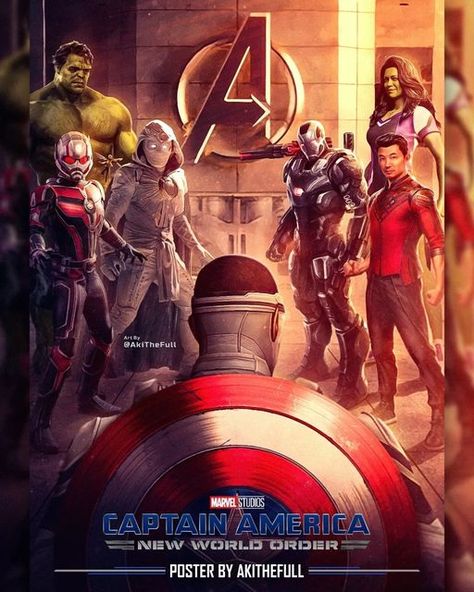 ComicBook.com on Instagram: "Whatcha think about this new #Avengers lineup in Cap 4, though?⁠ ⁠ 📸: @akithefull" Avengers Earth's Mightiest Heroes, Captain America Movie, Marvel Avengers Assemble, Marvel Superheroes Art, Marvel Superhero Posters, Hero Poster, Marvel Artwork, Marvel Images, Comic Book Artwork