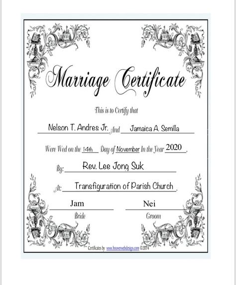 Marriage Certificate, Bride Groom, Birthday, Quick Saves