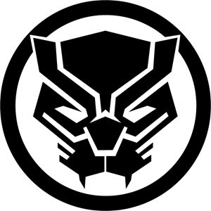 Black Panther Vector, Black Panther Icon, Black Panther Logo, Logo Outline, Panther Logo, Door Decs, Building Photography, Marvel Logo, Budget Crafts