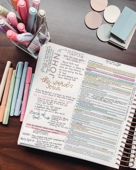 …and I wouldn’t change a thing. 📖 Dayspring Illustrating Bible 🖊️ Writech Gel Pen 🖊️ Mr. Pen Dual Tip Highlighters Highlighting Guide by @shelovesbible Mr Pen Highlighters, Dayspring Illustrating Bible, Illustrating Bible Ideas, Bible Set Up, Highlighting Bible Guide, Pretty Bibles, Illustrating Bible, Pretty Bible, Bible Highlighting