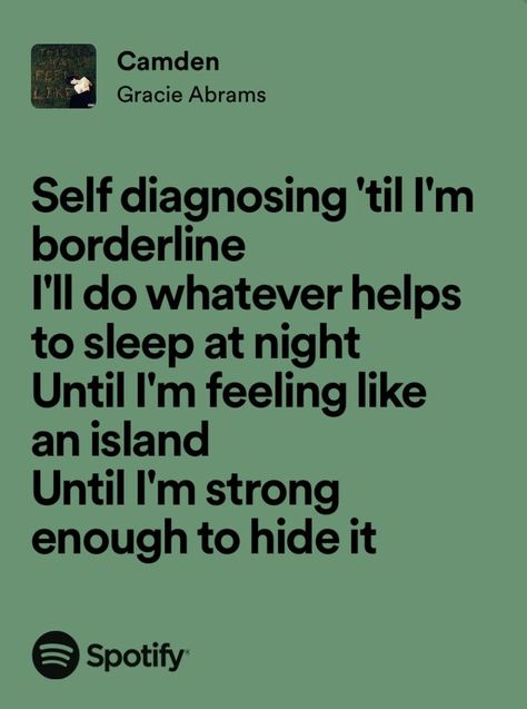 Camden Lyrics Gracie Abrams, Gracie Abrams Camden Lyrics, Camden Gracie Abrams, Goth Curly Hair, Lyrics Gracie Abrams, Gracie Lyrics, Sorry Lyrics, Deep Lyrics, New Lyrics