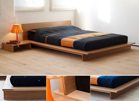 Low Profile Queen Bed Frame - Ideas on Foter Plywood Bed Designs, Low Platform Bed Frame, Low Profile Bed Frame, Low Platform Bed, Low Bed Frame, Platform Bed Designs, Platform Bedroom Sets, Low Profile Bed, Bed Frame With Drawers