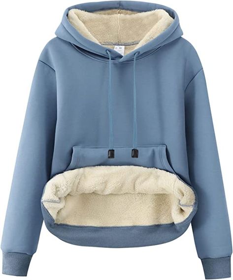 Big kangaroo pocket, keep your hands warm | Women's Winter Warm Hoodie | Sherpa Fleece Lined Pullover Hoodie | Hooded Sweatshirt Sherpa Lined Hoodie, Winter Pullover, Fashion Hoodies, Women's Wear, Sherpa Lined, Sherpa Fleece, Sweatshirt Hoodie, Winter Women, Warm Winter