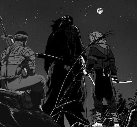 Sigma trio from back
Mangas (from left to right):
Berserk (Guts) 
Vagabond (Musashi Miamoto) 
Vinland saga (Thorfinn) Miyamoto Musashi Guts Thorfinn, Guts Thorfinn Musashi Wallpaper, Berserk X Vagabond X Vinland Saga, Berserk Vagabond Vinland, Vagabond Berserk Vinland Saga, Thorfinn And Musashi, Guts And Thorfinn, Thorfinn Guts Musashi, Guts Thorfinn Musashi