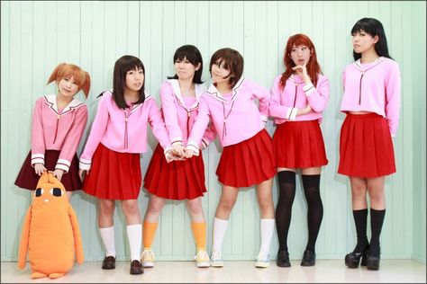 Azumanga Daioh cosplay Azumanga Daioh Cosplay, Group Cosplay, Azumanga Daioh, Deadman Wonderland, My Little Monster, Tokyo Mew Mew, Video Game Music, Video Games Funny, Ethnic Outfits