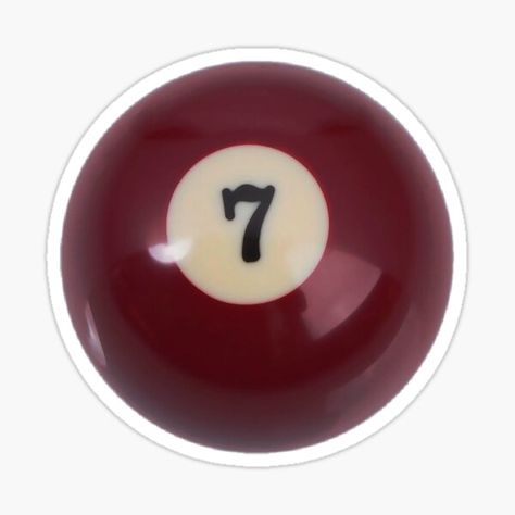 Swaggy Designs Shop | Redbubble Pool Balls Aesthetic, Red Pool Ball, 7 Pool Ball, Hydro Flask Stickers, Jewelry Stickers, Red Stickers, Money Stickers, Circle Collage, Billiard Ball