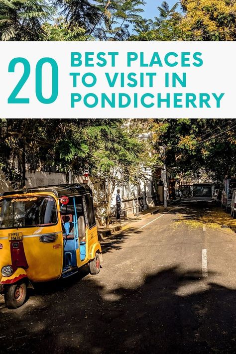 Pondicherry India, India Tourist, India Travel Guide, Cheap Places To Travel, Pondicherry, Tourist Places, South Asia, Best Places To Visit, India Travel