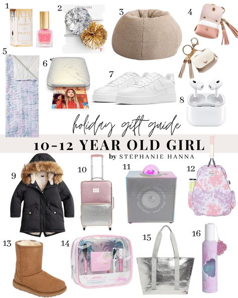 Gift Guide for 10-12 Year Old Tween Girls - Stephanie Hanna Blog 13 Year Girl, Girls Gift Guide, University Outfit, Birthday Art, Cute Birthday Gift, Pink Collection, 12th Birthday, 21st Gifts, Christmas Gifts For Girls