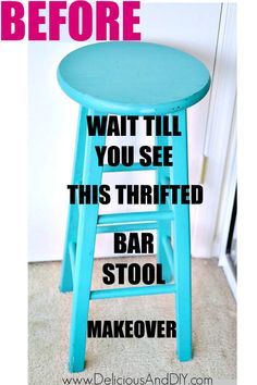 Transform a thrifted Bar Stool into a stunning piece of furniture using paints| Painted Bar Stool Makeover| Repurposed thrifted bar stools #barstools #repurposed #homedecor #diycrafts Barstool Makeover, Brushstroke Art, Bar Stool Makeover, Painted Bar, Stool Ideas, Painted Bar Stools, Diy Bar Stools, Creative Upcycling, Stool Makeover