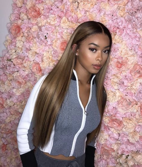 IG: @angelnyan Caramel Blonde, Hair Laid, Luxury Hair, Blonde Wig, Love Hair, Lace Wig, Brunette Hair Color, Weave Hairstyles, Pretty Hairstyles