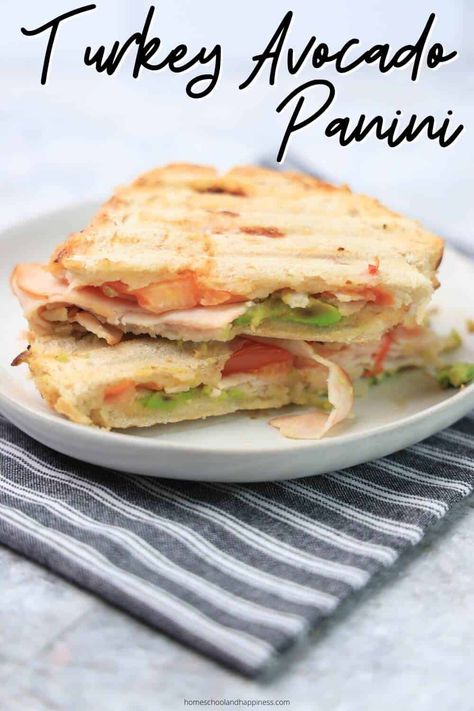 Turkey In Disguise Ideas, Avocado Panini, Turkey Avocado Sandwich, Turkey Panini, Turkey In Disguise, Turkey Avocado, Disguise A Turkey, Panini Sandwich, Avocado Sandwich