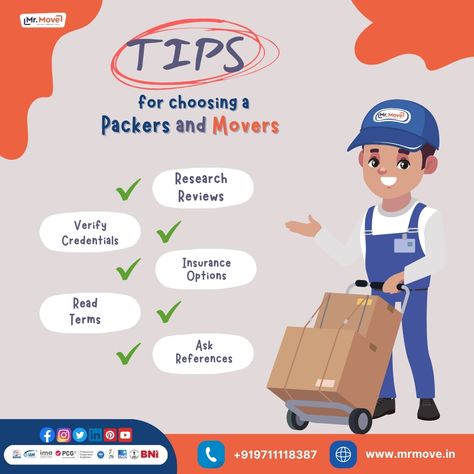 Planning your next move? 🤔 Make sure you're in good hands! 🏡 Here’s how to pick the best packers and movers for a seamless experience.📦🚛🌍🏠 🚒 Booking Your Packers Now! ☎ Phone: +91 97111 18387 🌐 https://mrmove.in/ #FreeQuote #MrMove #unloading #unpacking #movingservices #internationalmovingservices #movers #letsmove #movingcompanies #movingandstorage #localmovers #movingservice #movinghouse #moversandpackers #relocationservices Moving Packing List, Moving Checklist, Moving Packing, Lets Move, Relocation Services, Moving And Storage, Packers And Movers, Moving Tips, Moving Services