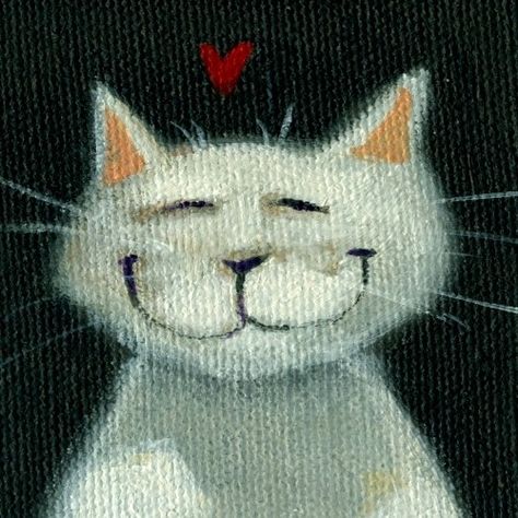 Aceo Art, Whimsical Cats, Cat Artwork, Cat Crafts, Cats Illustration, Cat Person, Arte Animal, Art Card, Cat Painting