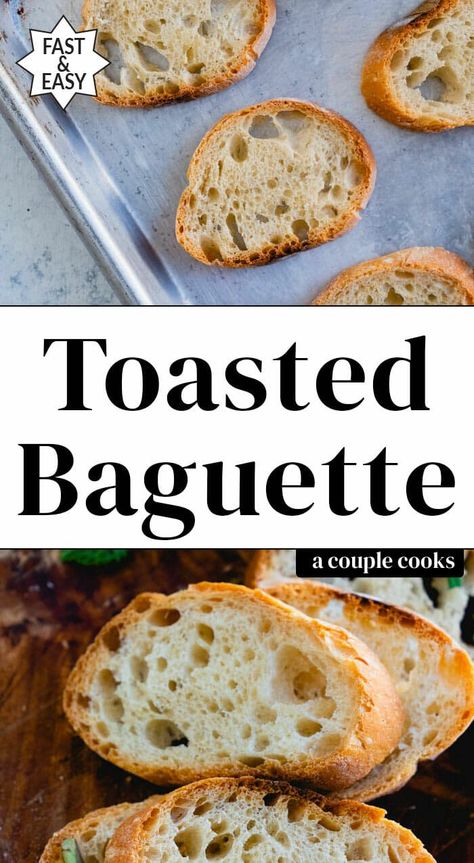 Toasted Baguette Slices, Dairy Free Dips, Baguette Slices, Toasted Crostini, Toasted Baguette, A Couple Cooks, Baguette Recipe, Caramelized Onion Dip, Baguette Bread