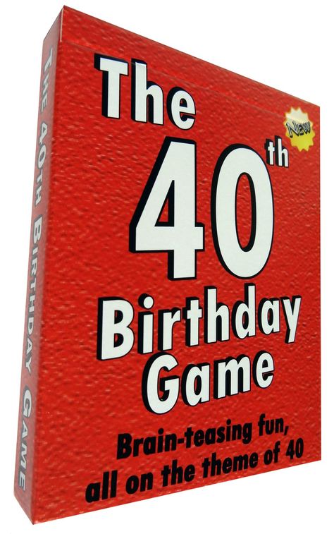 The 40th Birthday Game - amusing little gift or present idea for anyone turning forty. Fun as a 40th birthday party icebreaker.: Amazon.co.uk 50th Birthday Games, 40th Birthday Games, Birthday Survival Kit, 50th Birthday Party Games, 50th Birthday Gifts For Men, 60th Bday, Birthday Party Game, Sixtieth Birthday, 50th Birthday Party Decorations