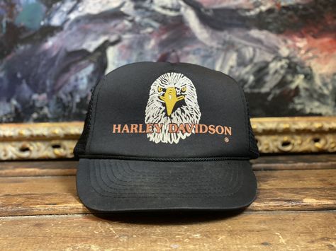 Vintage VINTAGE HARLEY DAVIDSON TRUCKER HAT OS BLK | Grailed Harley Davidson Hats, Vintage Harley Davidson, Vintage Harley, Men's Accessories, Accessories Shop, Vintage Men, Harley Davidson, Trucker Hat, Mens Accessories