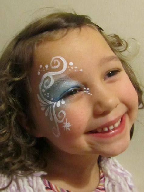 Frozen Face Paint, Princess Face Painting, Elsa Face, Christmas Face Painting, Frozen Face, Cheek Art, Girl Face Painting, Face Painting Easy, Kids Face Paint