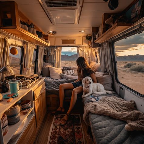 Van Life Aesthetic Exterior, Van For 3 People, Winter Van Life, Rv Life Aesthetic, Camper Aesthetic, Van Life Aesthetic, Minimalist Bedroom Ideas, Modern Bedroom Ideas, Bus Interior