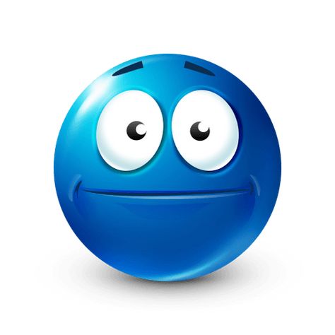 Blue Emoji or Joobi - Free Smiley Download Free Smiley, Bulging Eyes, Blue Emoji, Eyes Closed, Wide Mouth, Smiley, The Face, Blue